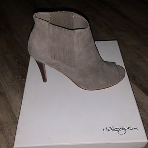 Used (worn 3 times) Halogen Peep toe booties